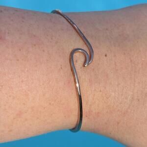 Pura Vida Wave Gold Tone Cuff Bracelet